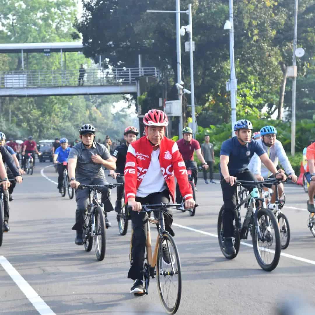 Jokowi menggowes spedagi