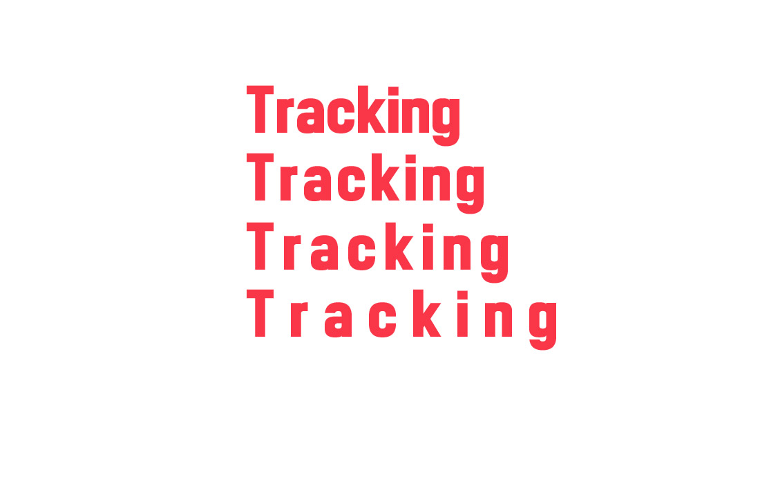 tracking dalam tipografi adalah