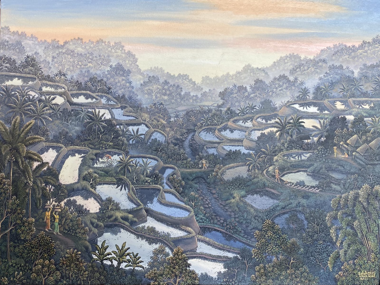 Lukisan Ni Gusti Agung Galuh di Ubud Art Ground