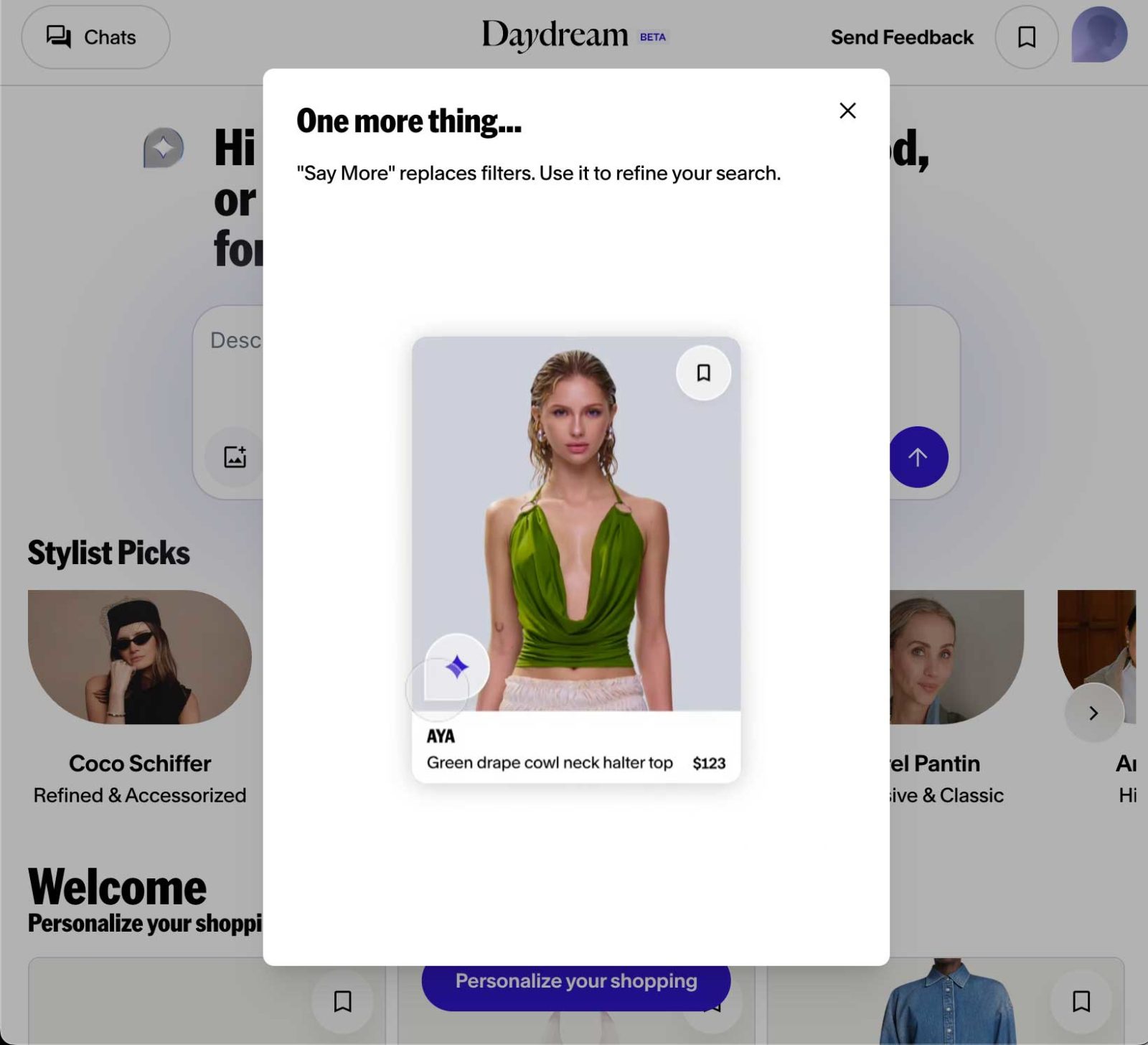 Daydream AI fashion