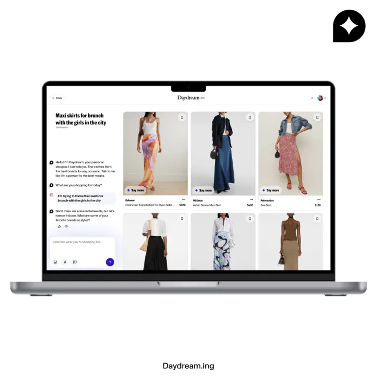 Daydream.ing aplikasi ai fashion