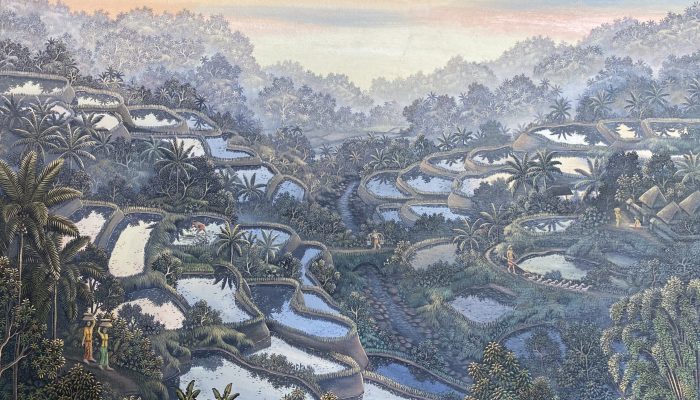 Lukisan Ni Gusti Agung Galuh di Ubud Art Ground