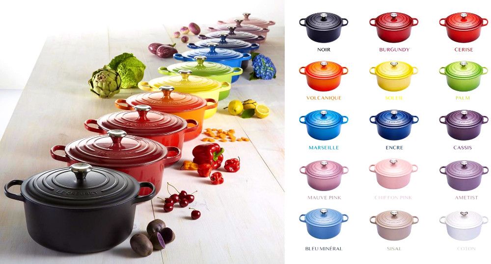 Pilihan warna panci Le Creuset