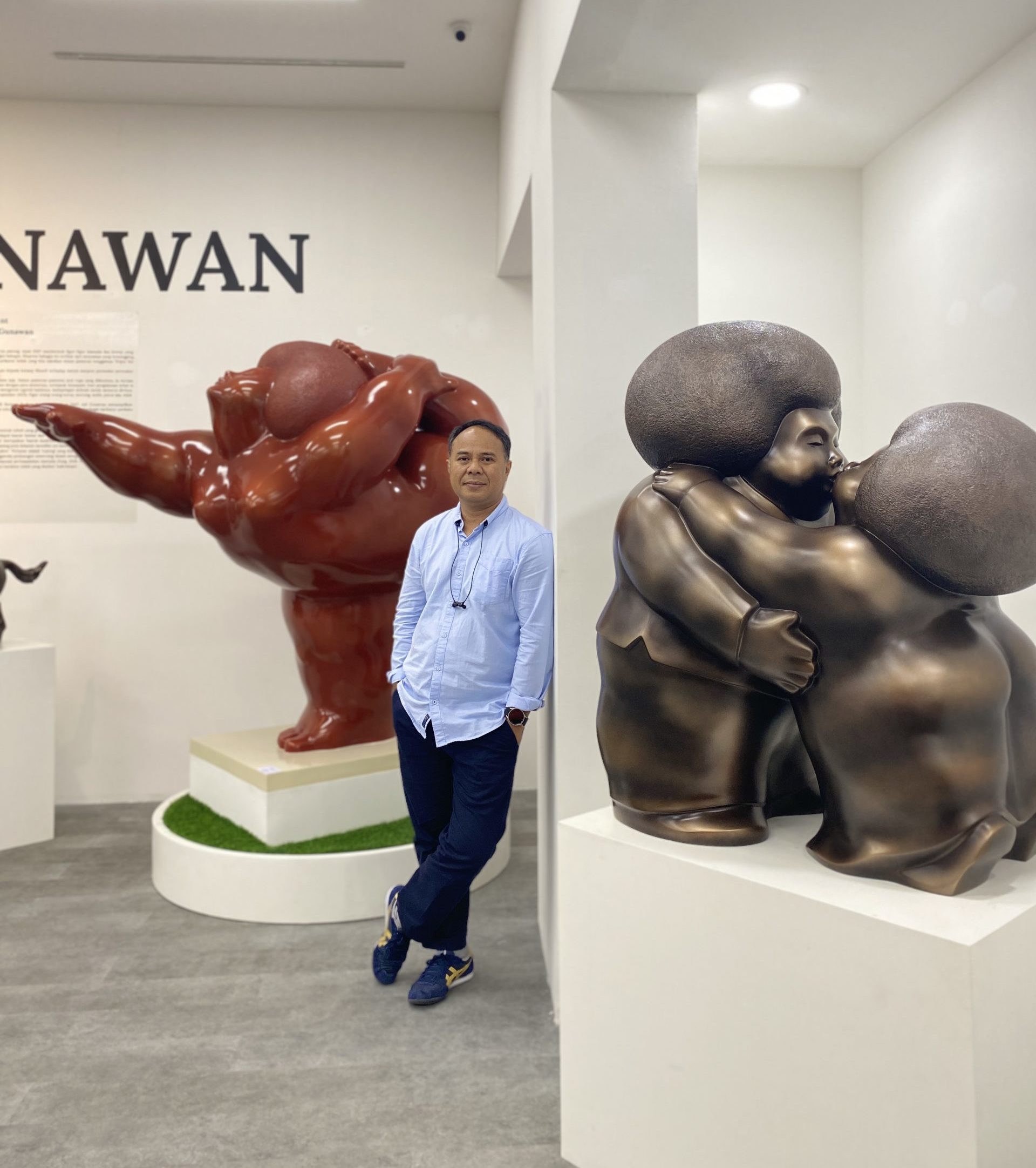 Adi Gunawan Tentang Inspirasi Patung Gendut dan Gemoy