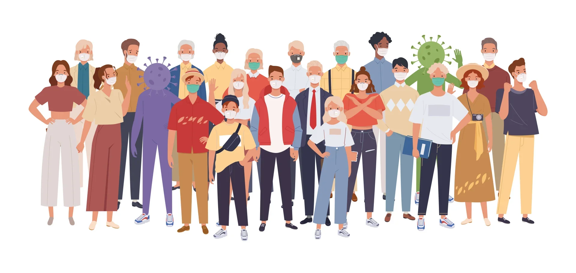 Ilustrasi Rambu yang Muncul di Tengah Pandemi