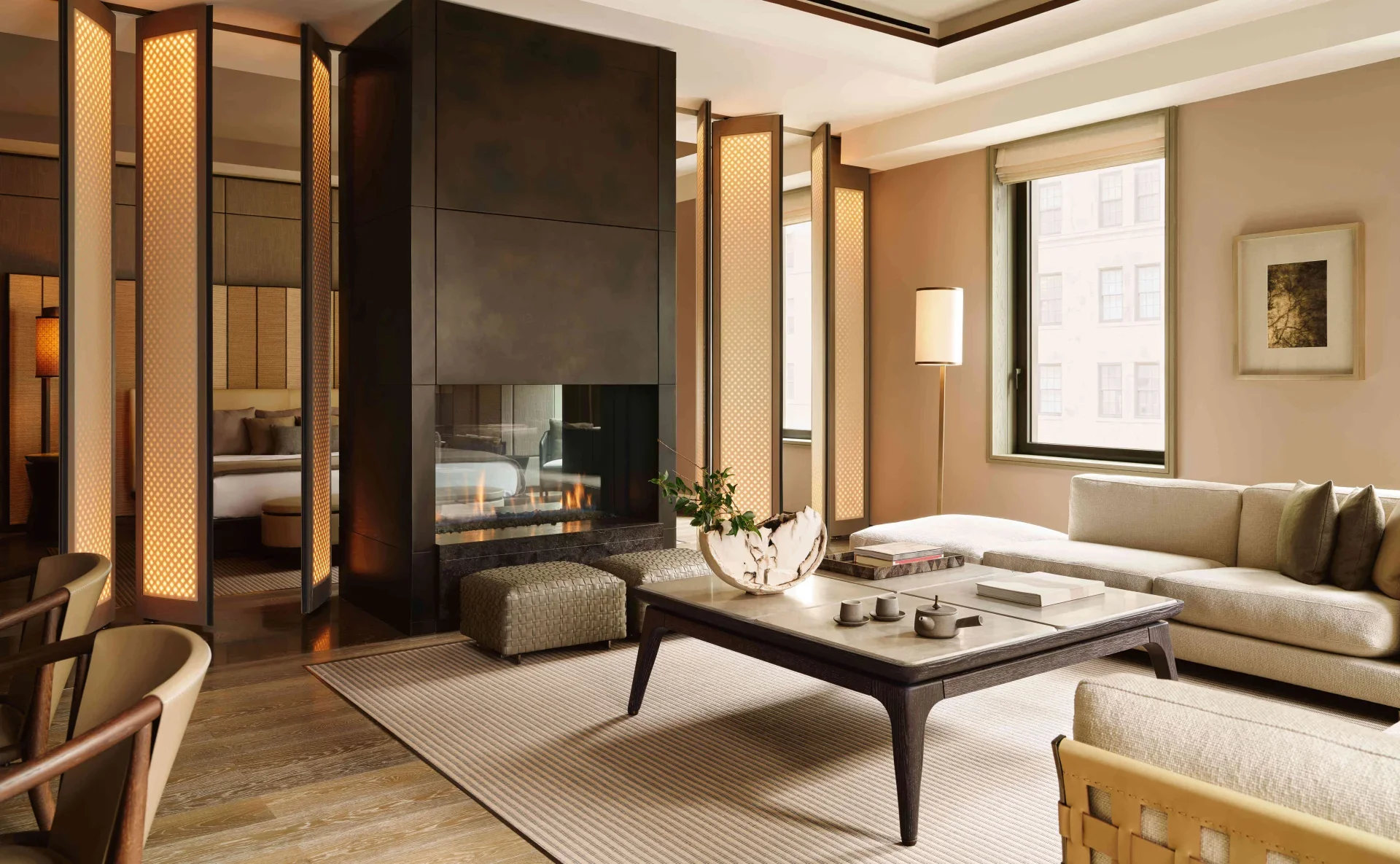 perapian di kamar aman new york